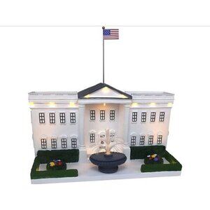 Top Treasures Christmas Village Company - White House Pre Lit, 011822 - NIB